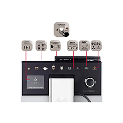 Melitta Latte Select 630-211 - Argent pas cher