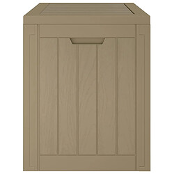 Avis Helloshop26 Coffre de rangement jardin - Marron clair