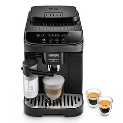 DeLonghi ECAM293.52B - Gris Robot café Magnifica Evo - 15 bars - LatteCrema Hot - 2 tasses - Facilité d'entretien