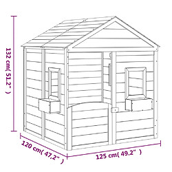 VIDAXL Maison de Jeux en Bois pas cher