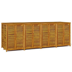 Boîte de rangement vidaXL bois massif acacia