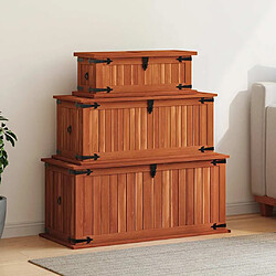 vidaXL Coffres de Rangement Acacia