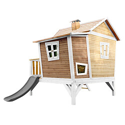 Axi house Maisonnette Emma avec toboggan - Violet pas cher