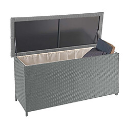 Decoshop26 Coffre de rangement - Gris premium