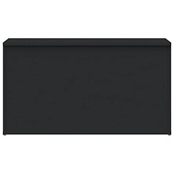 Acheter vidaXL Coffre de rangement Noir bois d'ingénierie