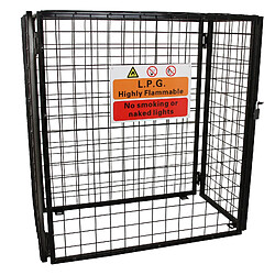 Acheter Monstershop Cage pour bouteilles de gaz - Noir