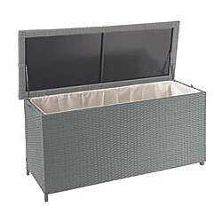 Decoshop26 Coffre de rangement - Gris premium