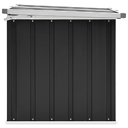 Avis Helloshop26 Coffre de jardin acier galvanisé - Anthracite