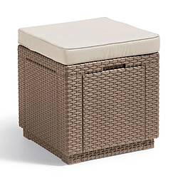 Keter Pouf Cube - Cappuccino