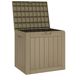 Helloshop26 Boîte de stockage jardin 55,5x43x53 cm - Marron Clair