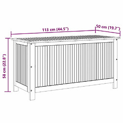 VIDAXL Boîte de rangement jardin - Acacia pas cher