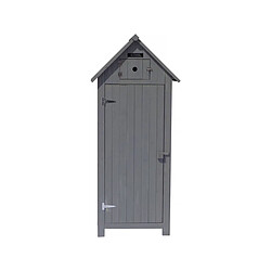 Habitat Et Jardin Armoire de jardin Cabanon - 77 x 54.5 x 179 cm - Anthracite