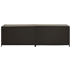 Avis vidaXL Boîte de rangement 200x50x60 cm - Marron