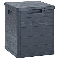 Helloshop26 Coffre de rangement jardin 90L - Anthracite