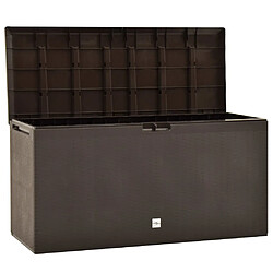 Avis Helloshop26 Coffre de jardin plastique - Marron