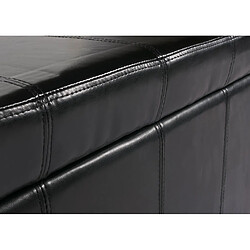 Avis Mendler Banc de rangement coffre - Noir