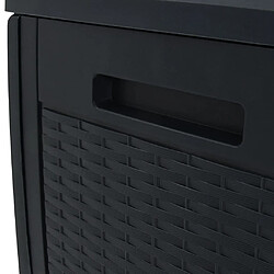 Helloshop26 Coffre de rangement - Anthracite pas cher
