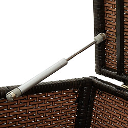 Acheter Helloshop26 Coffre de jardin résine - Marron