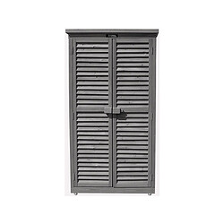 Habitat Et Jardin Armoire de jardin Space - 87 x 46.5 x 160 cm - Anthracite