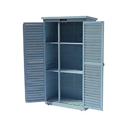 Avis Habitat Et Jardin Armoire de jardin [ ]Space[ ] - 87 x 46.5 x 160 cm - Bleu ciel