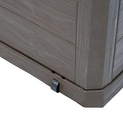 Acheter Helloshop26 Coffre de jardin plastique - Marron