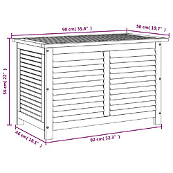 vidaXL Boîte de rangement - Bois d'acacia pas cher
