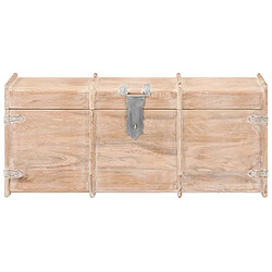 Avis vidaXL Coffre de rangement 90x40x40 cm bois d'acacia