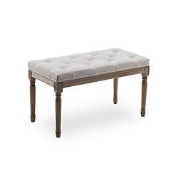 Banc capitonné Romane - Beige