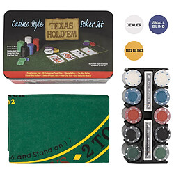 vidaXL Jeu de jetons de poker - 200 pcs