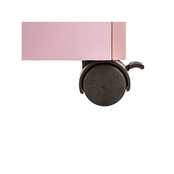 Atmosphera Coffre à jouets sur roulettes - Rose
