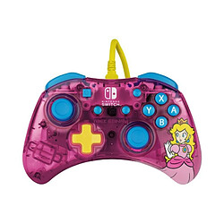 Manette de jeu - Nintendo Switch - Peach Rock candy - Filaire - PDP - Rose