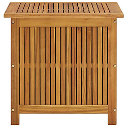 Helloshop26 Coffre de jardin en bois d'acacia - 60 x 50 x 58 cm