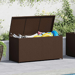 vidaXL Boîte de Rangement Jardin - Marron 120 cm