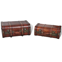 Acheter VIDAXL Coffres de Rangement Vintage - Marron (2 pcs)