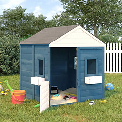Avis vidaXL Maison de Jeux - Bleu/Gris/Blanc