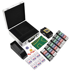 vidaXL Jeu de Jetons de Poker 600 pcs