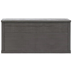 Avis Helloshop26 Coffre de jardin plastique - Marron