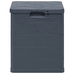 Helloshop26 Coffre de rangement jardin 90L - Anthracite