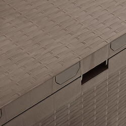 Acheter Helloshop26 Coffre de jardin plastique - Marron