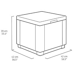 Keter Cube Cappuccino