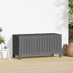 Avis vidaXL Coffre de rangement 108 x 42,5 cm - Gris