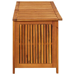 Helloshop26 Coffre de jardin en bois d'acacia - 150 x 50 x 58 cm