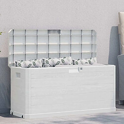vidaXL Boîte de rangement jardin - 280 L - Gris clair