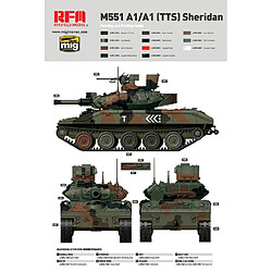 Rye field model maquette char M551A1/A1(TTS) Sheridan - 1/35 pas cher
