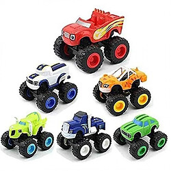 Blaze Monster Machines - Set de 6 véhicules jouets