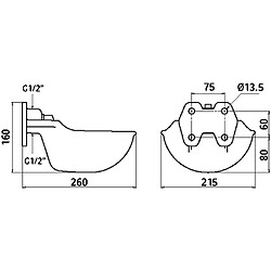 Kerbl Abreuvoir G51 Fer Émaillé