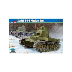 Hobby boss maquette char soviétique T-24 1/35 Maquette de char militaire T-24 - Échelle 1/35 - Kit plastique - Détails fins - Période Seconde Guerre mondiale - Pour maquettistes adultes