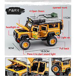 Voiture miniature Defender Camel 1:28 - Vert pas cher