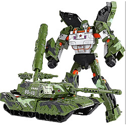 Robot voiture transformable jouet - Vert Voiture jouet transformable - se change en robot - en plastique - pour enfant