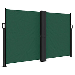 vidaXL Auvent Latéral 140x1200 cm Vert Foncé